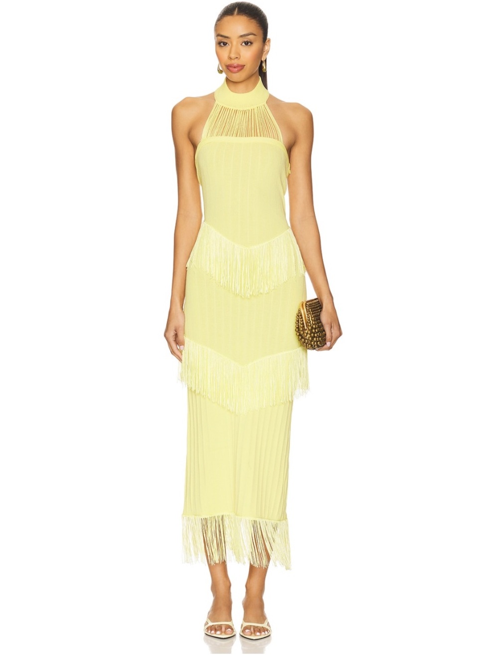 Yellow the label fringe dress